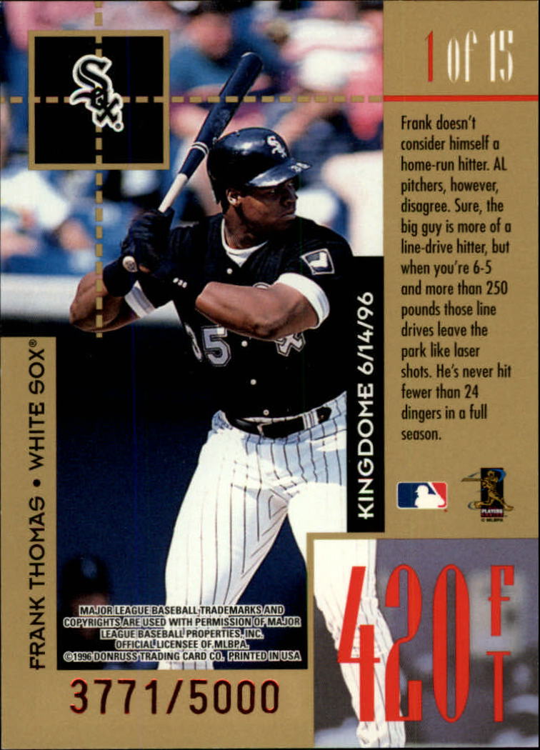1997 Donruss Baseball "Insert" Cards - Picture 39 of 97
