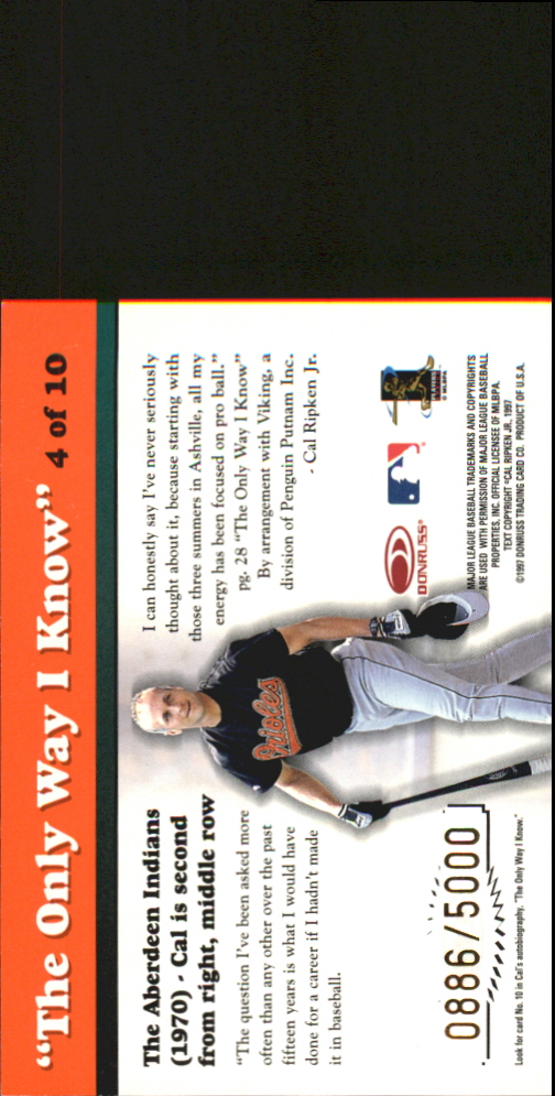 1997 Donruss Baseball "Insert" Cards - Picture 77 of 97