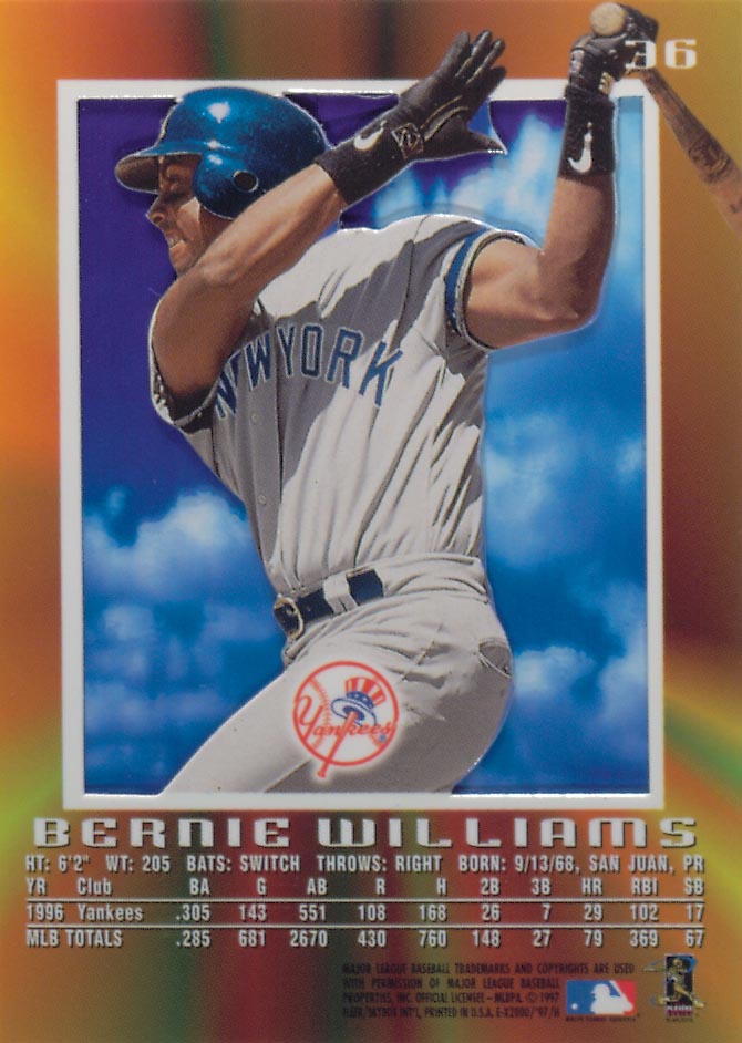1997 E-X2000 Baseball "Main Set" Cards - Picture 42 of 110