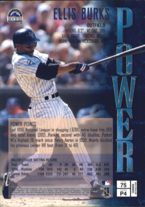 1997 Finest Baseball - Picture 201 of 231