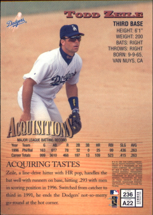 1997 Finest Baseball - Picture 225 of 231