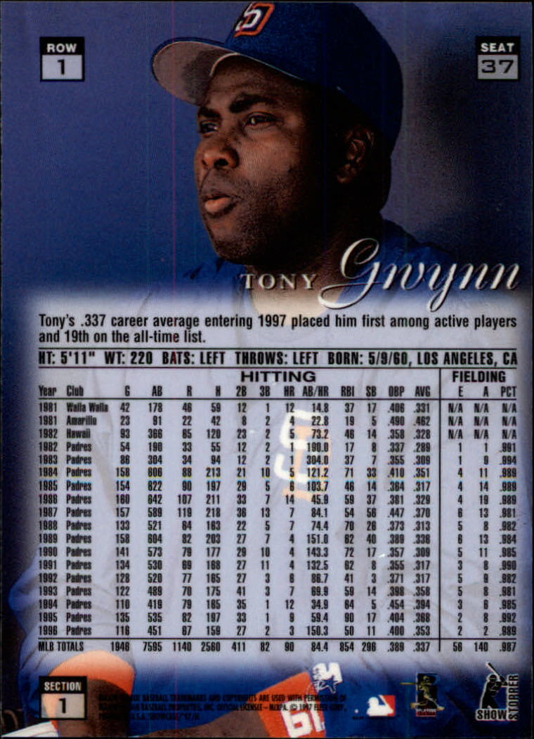 1997 Flair Showcase (Fleer) Baseball "Row 1" Parallel Cards - Picture 9 of 115