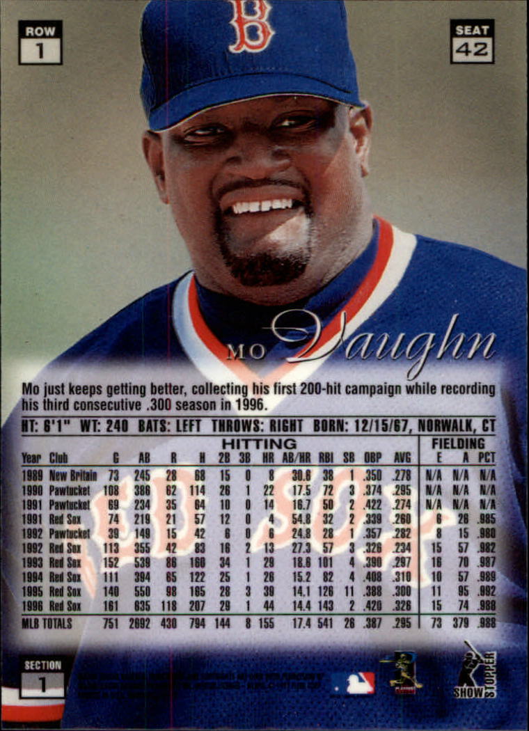 1997 Flair Showcase (Fleer) Baseball "Row 1" Parallel Cards - Picture 11 of 115