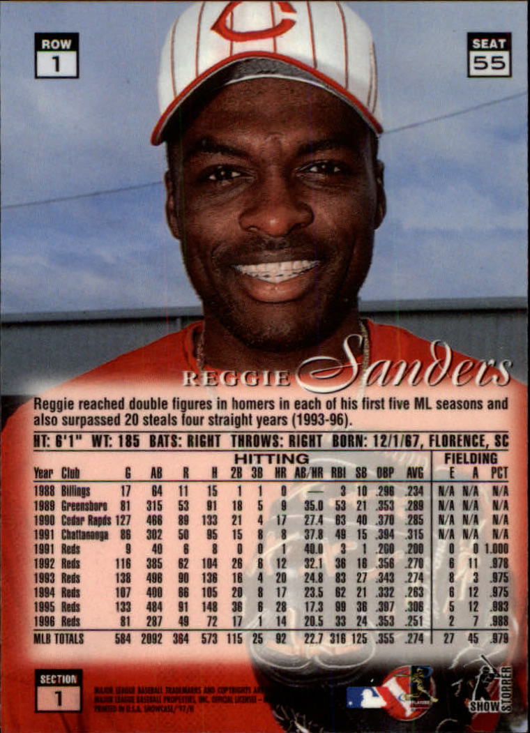 1997 Flair Showcase (Fleer) Baseball "Row 1" Parallel Cards - Picture 19 of 115