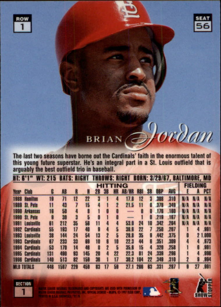 1997 Flair Showcase (Fleer) Baseball "Row 1" Parallel Cards - Picture 21 of 115