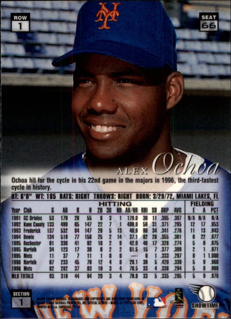 1997 Flair Showcase (Fleer) Baseball "Row 1" Parallel Cards - Picture 29 of 115