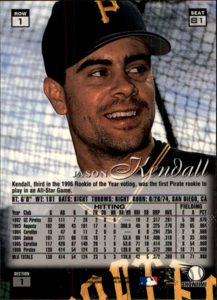 1997 Flair Showcase (Fleer) Baseball "Row 1" Parallel Cards - Picture 47 of 115