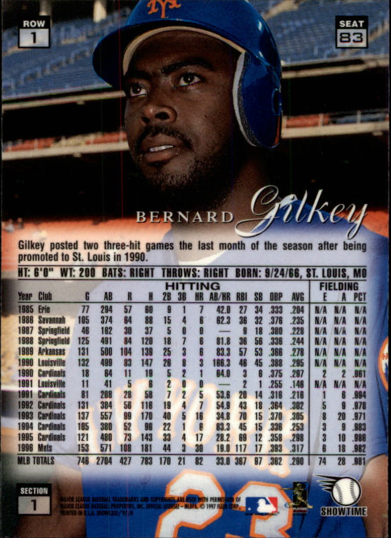 1997 Flair Showcase (Fleer) Baseball "Row 1" Parallel Cards - Picture 49 of 115