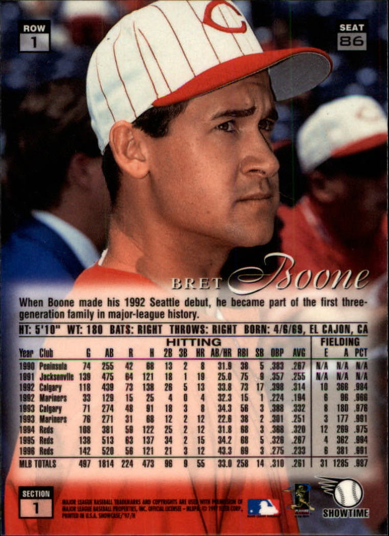 1997 Flair Showcase (Fleer) Baseball "Row 1" Parallel Cards - Picture 55 of 115