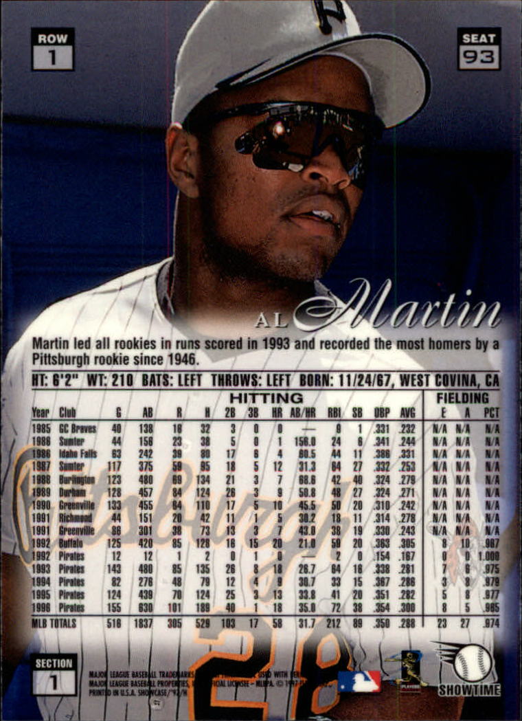 1997 Flair Showcase (Fleer) Baseball "Row 1" Parallel Cards - Picture 67 of 115