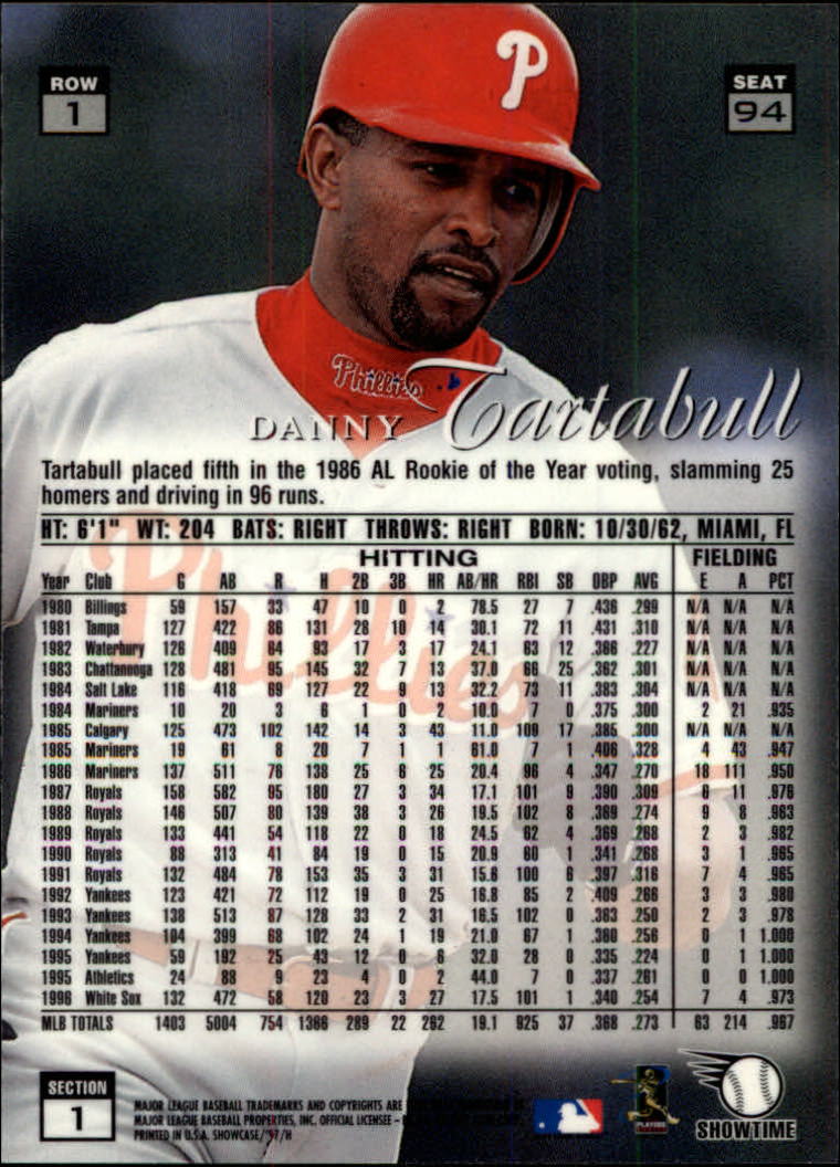 1997 Flair Showcase (Fleer) Baseball "Row 1" Parallel Cards - Picture 69 of 115