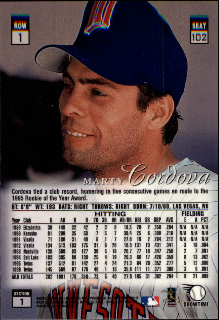1997 Flair Showcase (Fleer) Baseball "Row 1" Parallel Cards - Picture 79 of 115