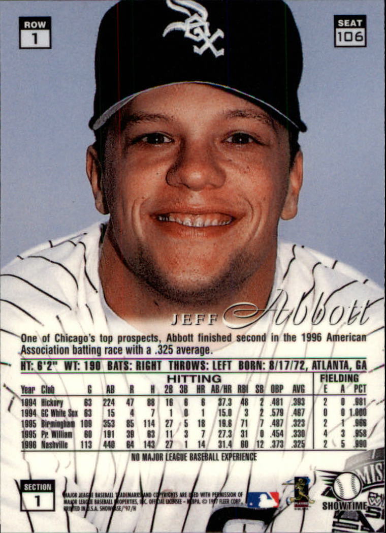 1997 Flair Showcase (Fleer) Baseball "Row 1" Parallel Cards - Picture 85 of 115