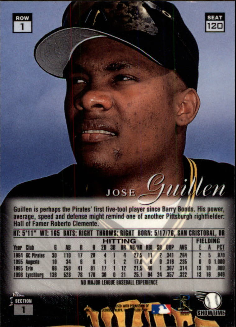 1997 Flair Showcase (Fleer) Baseball "Row 1" Parallel Cards - Picture 99 of 115