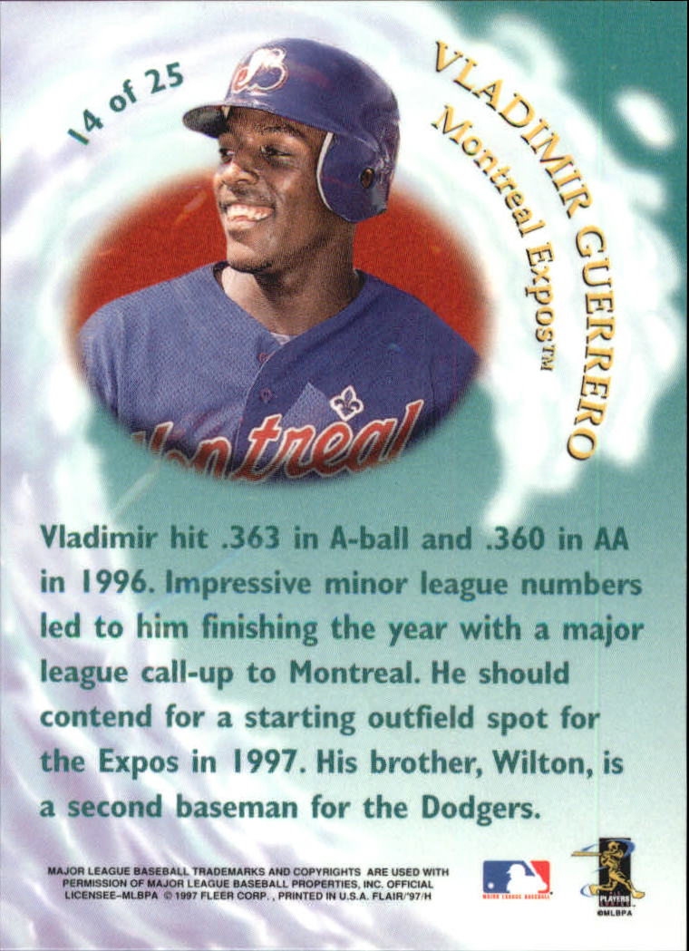 1997 Flair Showcase Baseball "Diamond Cuts and Wave of the Future" Insert Cards - Picture 10 of 14