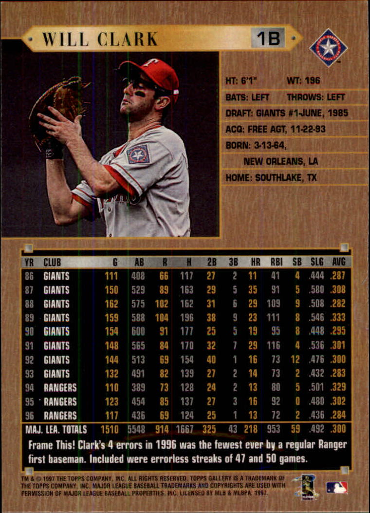 1997 Topps Gallery Baseball - Picture 73 of 77