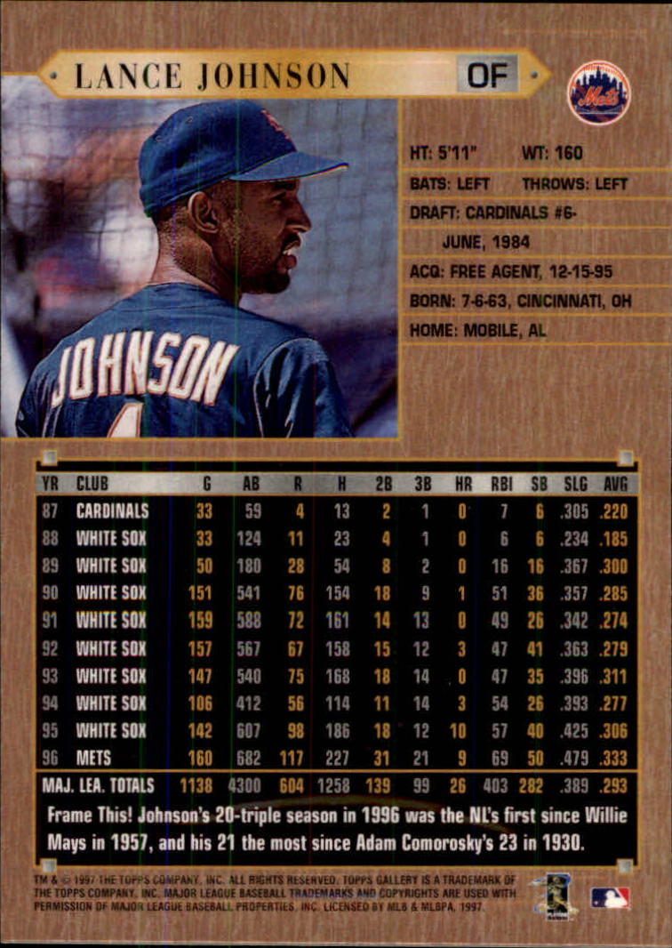 1997 Topps Gallery Baseball Cards Pick From List 