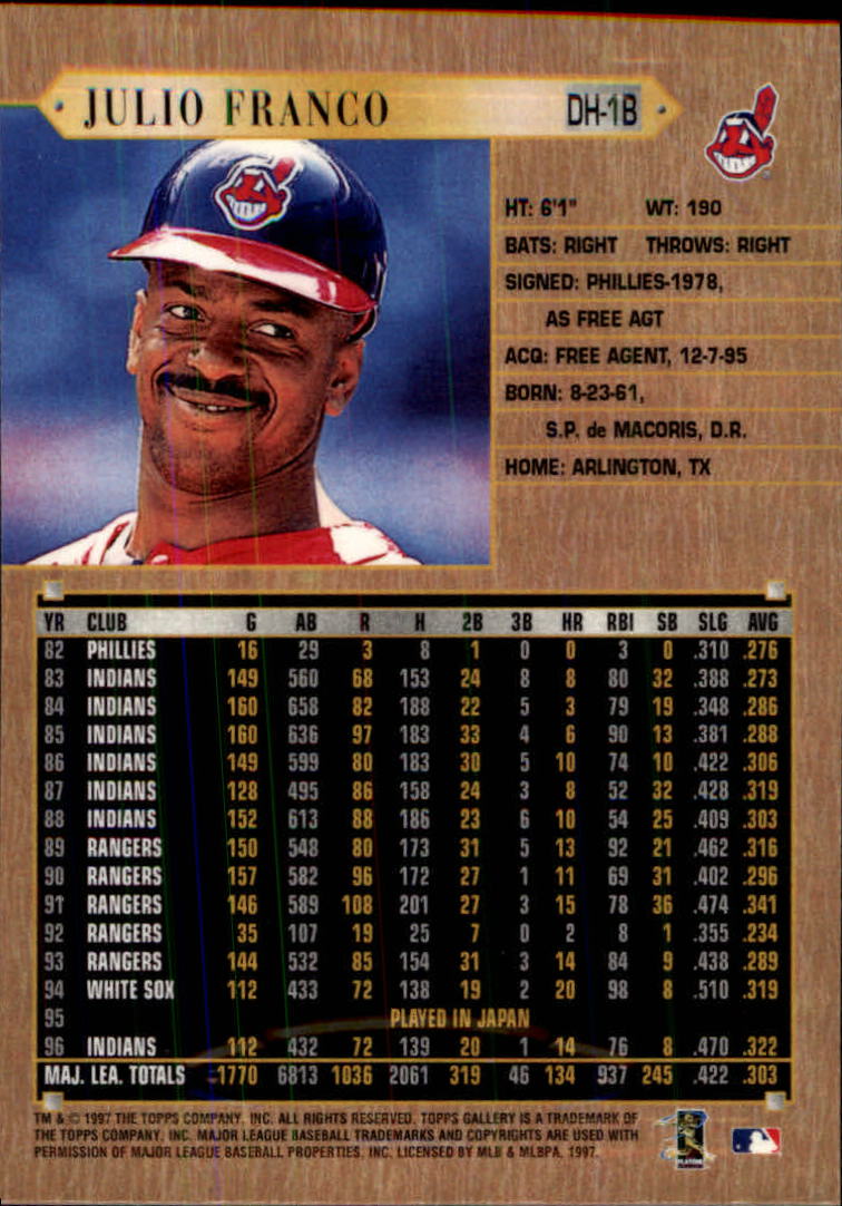 1997 Topps Gallery Baseball - Picture 65 of 77
