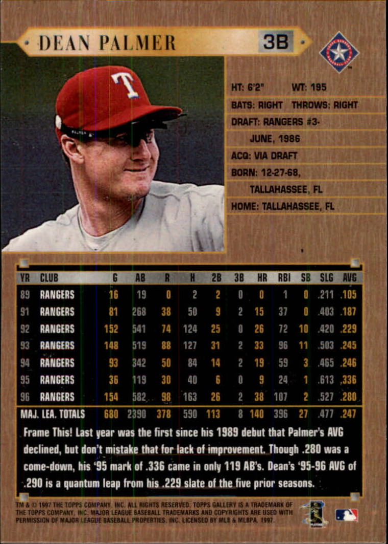 1997 Topps Gallery Baseball - Picture 59 of 77