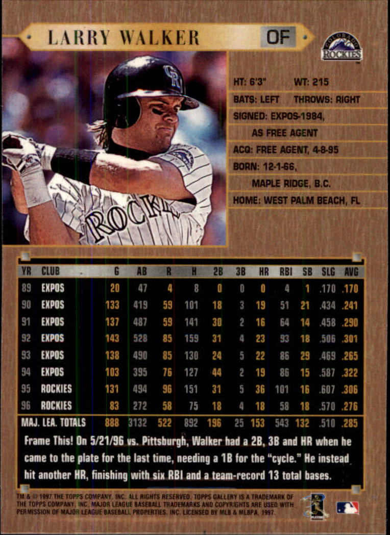 1997 Topps Gallery Baseball - Picture 57 of 77