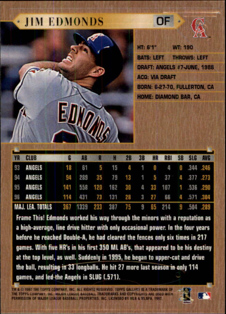 1997 Topps Gallery Baseball - Picture 45 of 77
