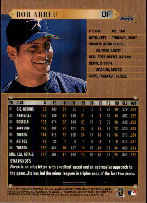 1997 Topps Gallery Baseball - Picture 19 of 77
