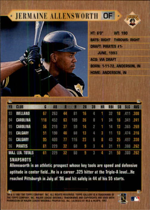 1997 Topps Gallery Baseball - Picture 15 of 77