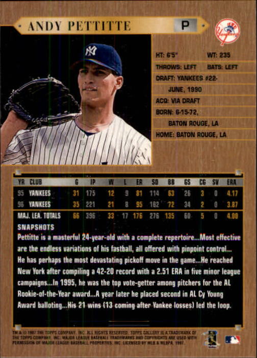 1997 Topps Gallery Baseball - Picture 9 of 77