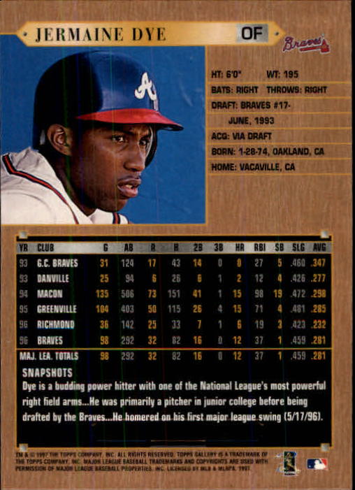 1997 Topps Gallery Baseball - Picture 3 of 77