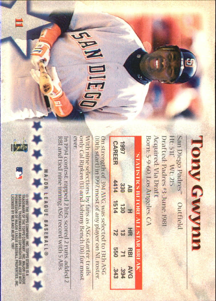 1997 Topps Stars Baseball - Picture 15 of 149