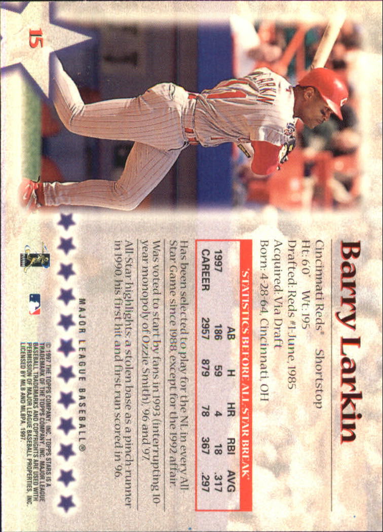 1997 Topps Stars Baseball - Picture 21 of 149