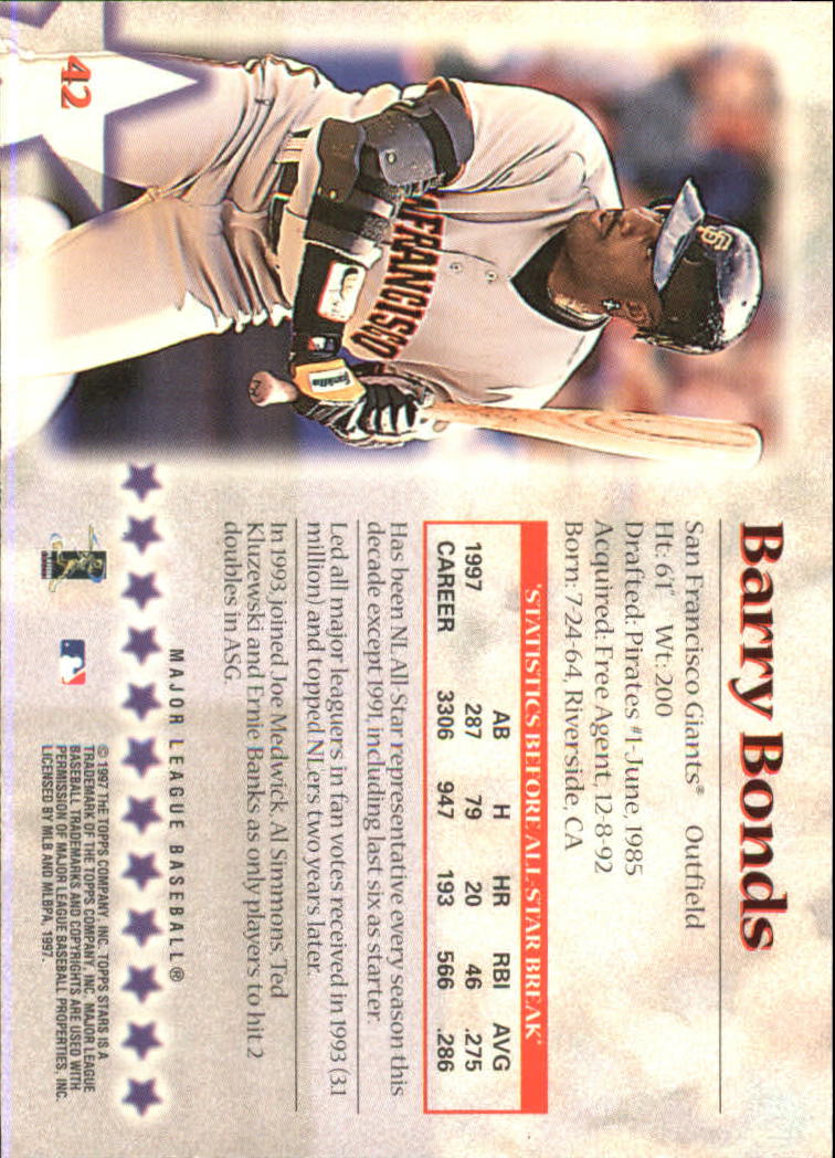 1997 Topps Stars Baseball - Picture 47 of 149