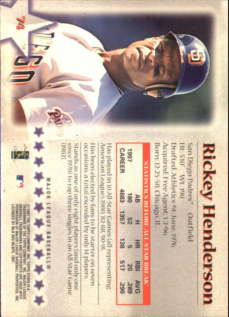 1997 Topps Stars Baseball - Picture 85 of 149