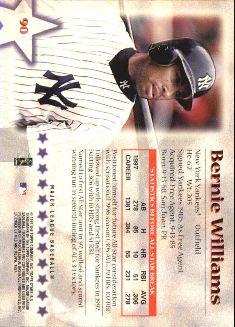 1997 Topps Stars Baseball - Picture 105 of 149