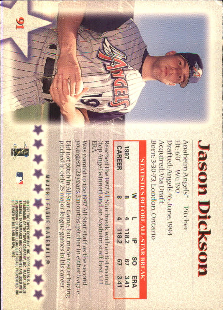 1997 Topps Stars Baseball - Picture 107 of 149