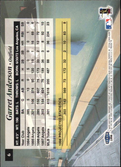 1998 Sports Illustrated Baseball (Fleer) Baseball "Main Set" Cards - Picture 7 of 198