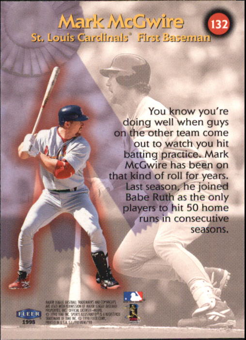 1998 Sports Illustrated Baseball (Fleer) Baseball "Main Set" Cards - Picture 141 of 198