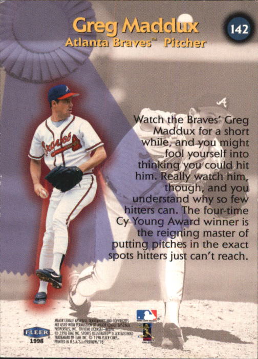 1998 Sports Illustrated Baseball (Fleer) Baseball "Main Set" Cards - Picture 151 of 198