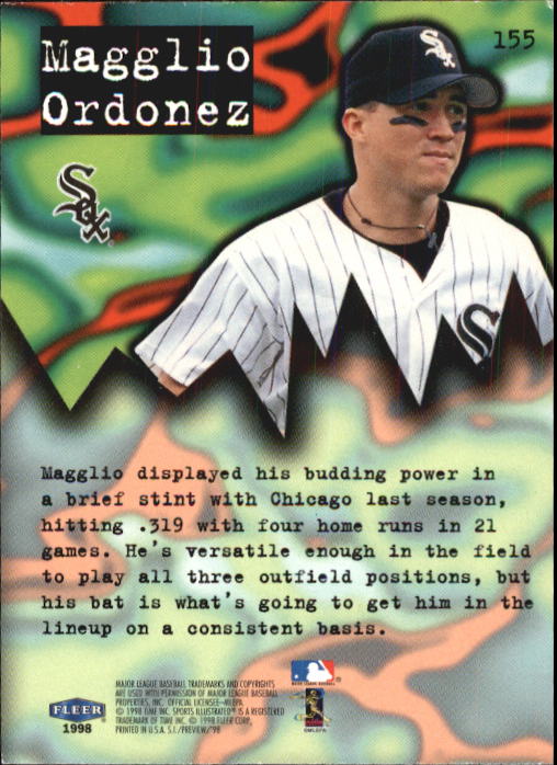 1998 Sports Illustrated Baseball (Fleer) Baseball "Main Set" Cards - Picture 157 of 198
