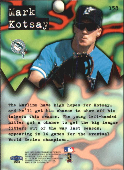 1998 Sports Illustrated Baseball (Fleer) Baseball "Main Set" Cards - Picture 163 of 198
