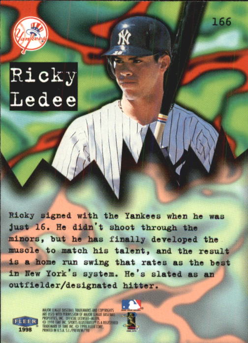 1998 Sports Illustrated Baseball (Fleer) Baseball "Main Set" Cards - Picture 171 of 198