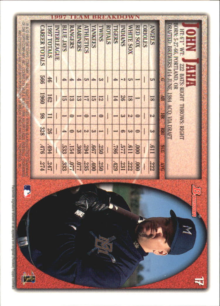 ROD BECK Chicago Cubs 1998 Bowman Baseball Card #236 Mint