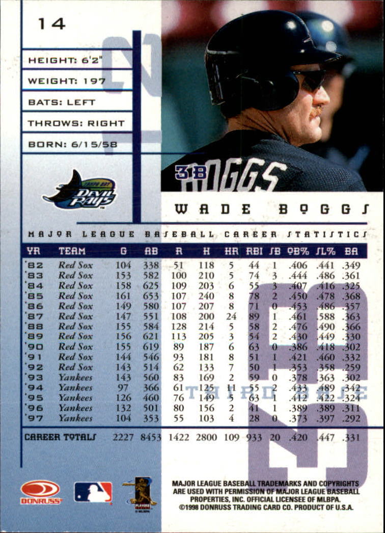 1998 Leaf Rookies and Stars Baseball "Main Set" Cards - Picture 13 of 217