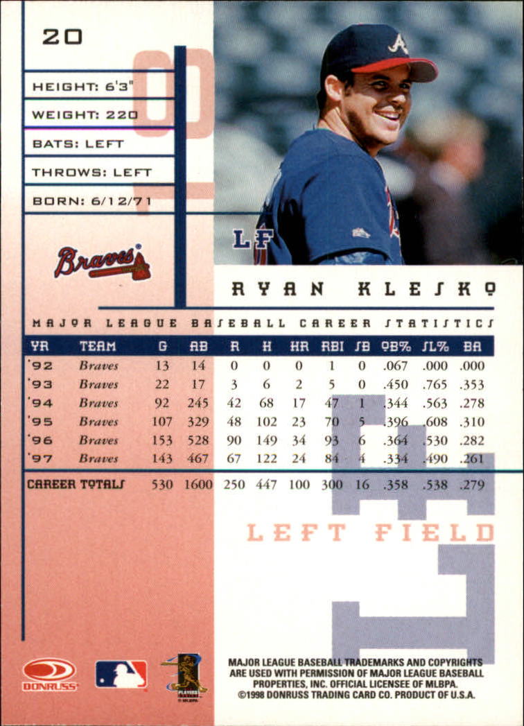 1998 Leaf Rookies and Stars Baseball "Main Set" Cards - Picture 21 of 217