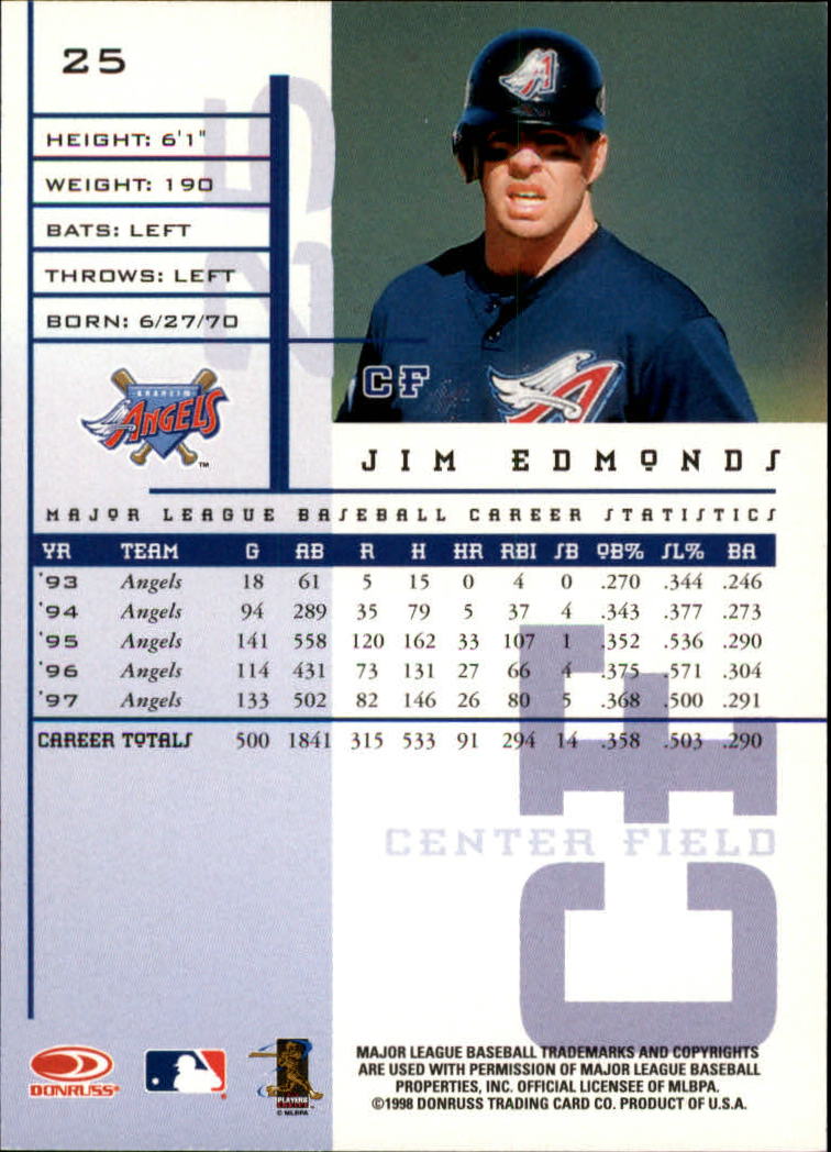 1998 Leaf Rookies and Stars Baseball "Main Set" Cards - Picture 27 of 217