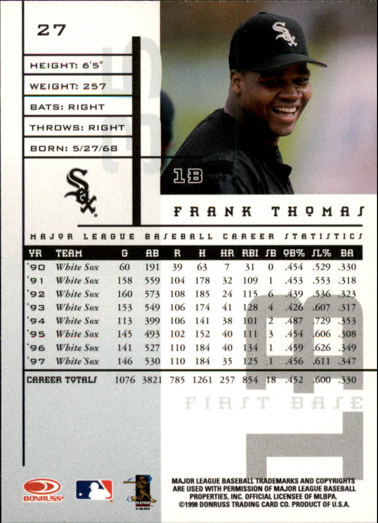 1998 Leaf Rookies and Stars Baseball "Main Set" Cards - Picture 31 of 217