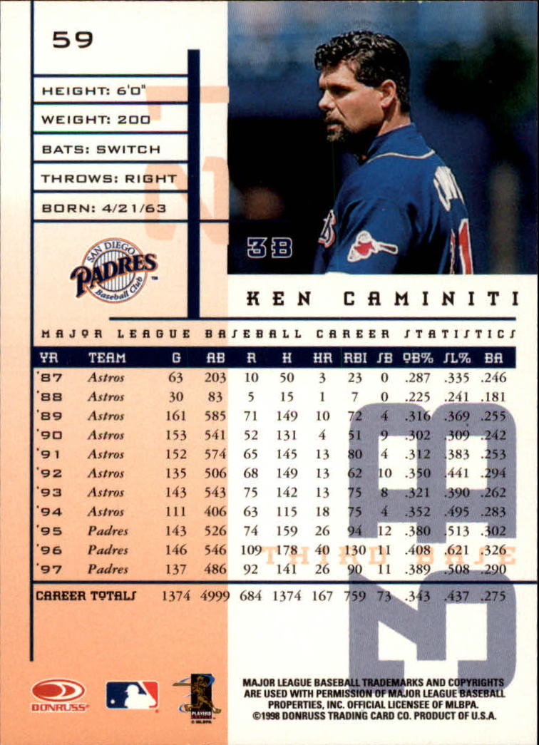 1998 Leaf Rookies and Stars Baseball "Main Set" Cards - Picture 55 of 217