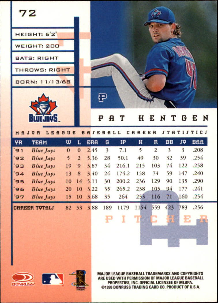 1998 Leaf Rookies and Stars Baseball "Main Set" Cards - Picture 65 of 217