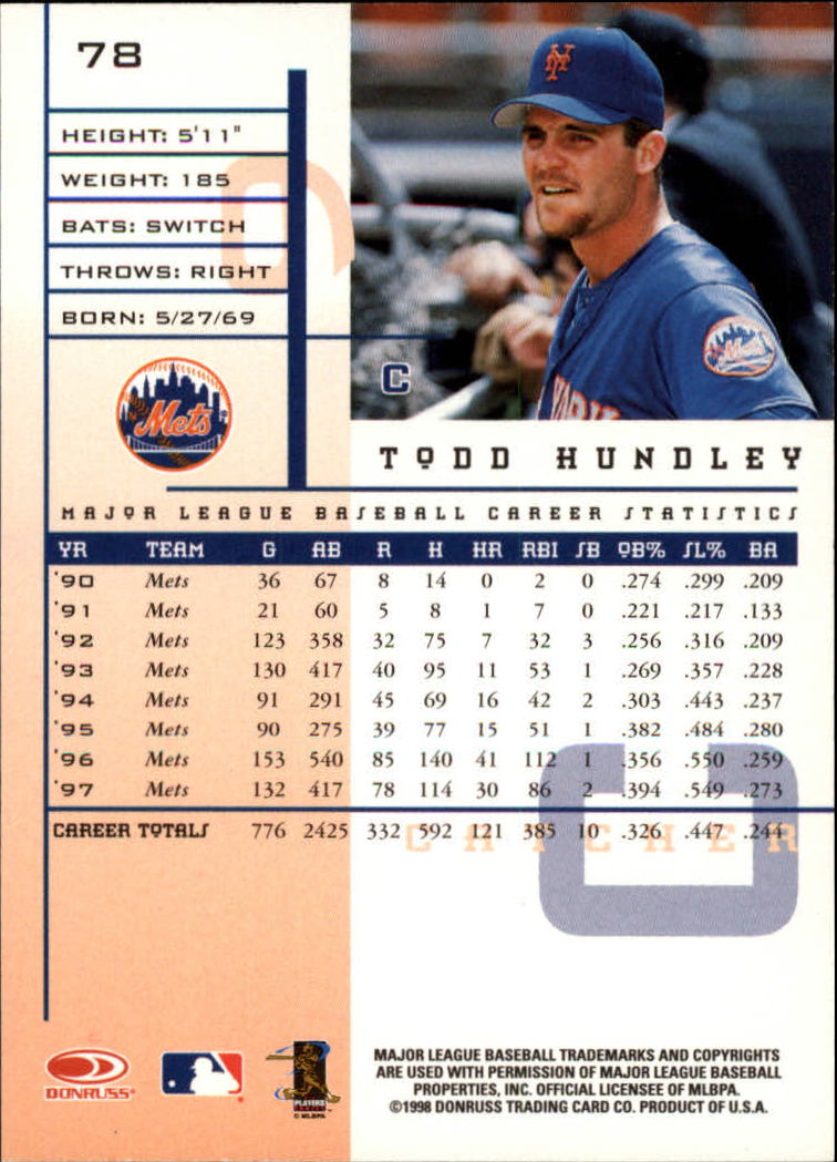 1998 Leaf Rookies and Stars Baseball "Main Set" Cards - Picture 73 of 217