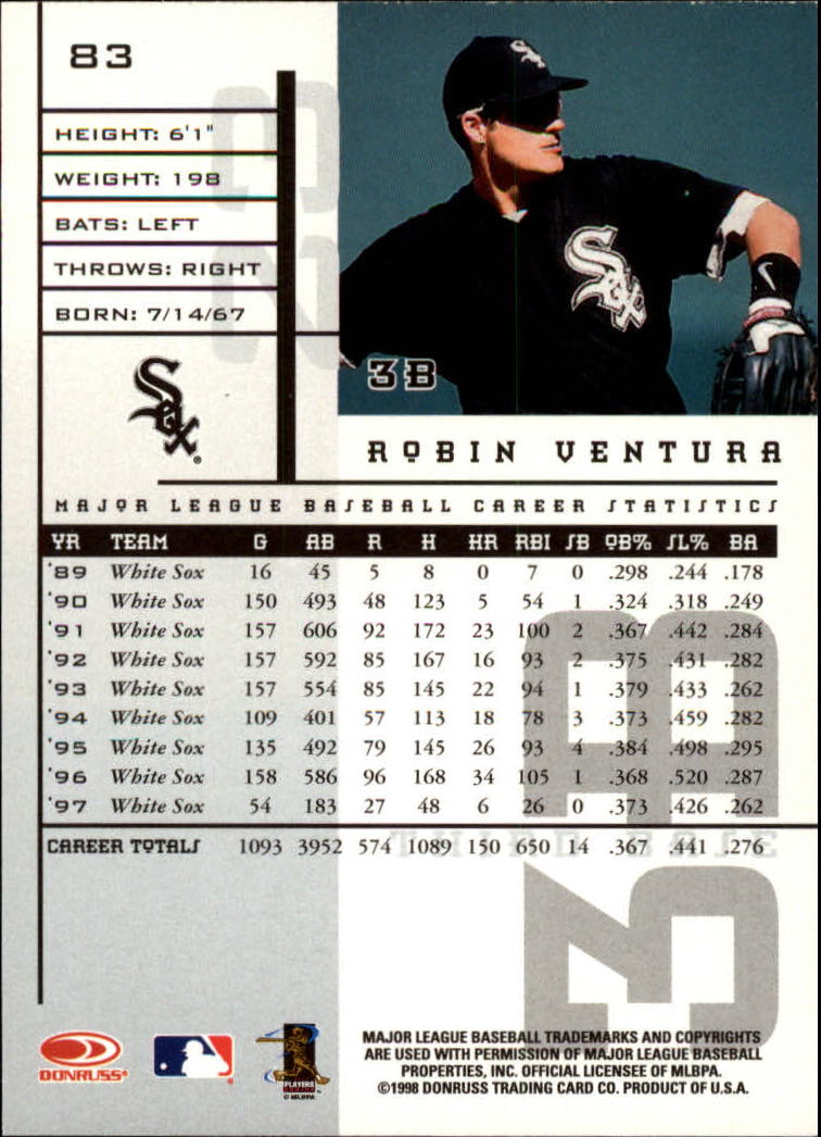 1998 Leaf Rookies and Stars Baseball "Main Set" Cards - Picture 81 of 217